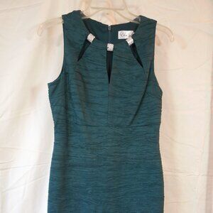 Teal Eliza J Cocktail dress with Rhinestone accents - 6